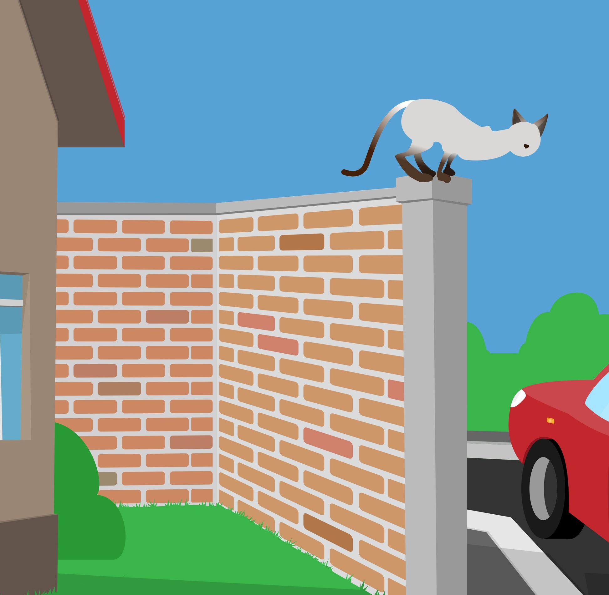 Cat Proof Fence Installation Pack - Masonry Fences 50m | SmartCatsStayHome