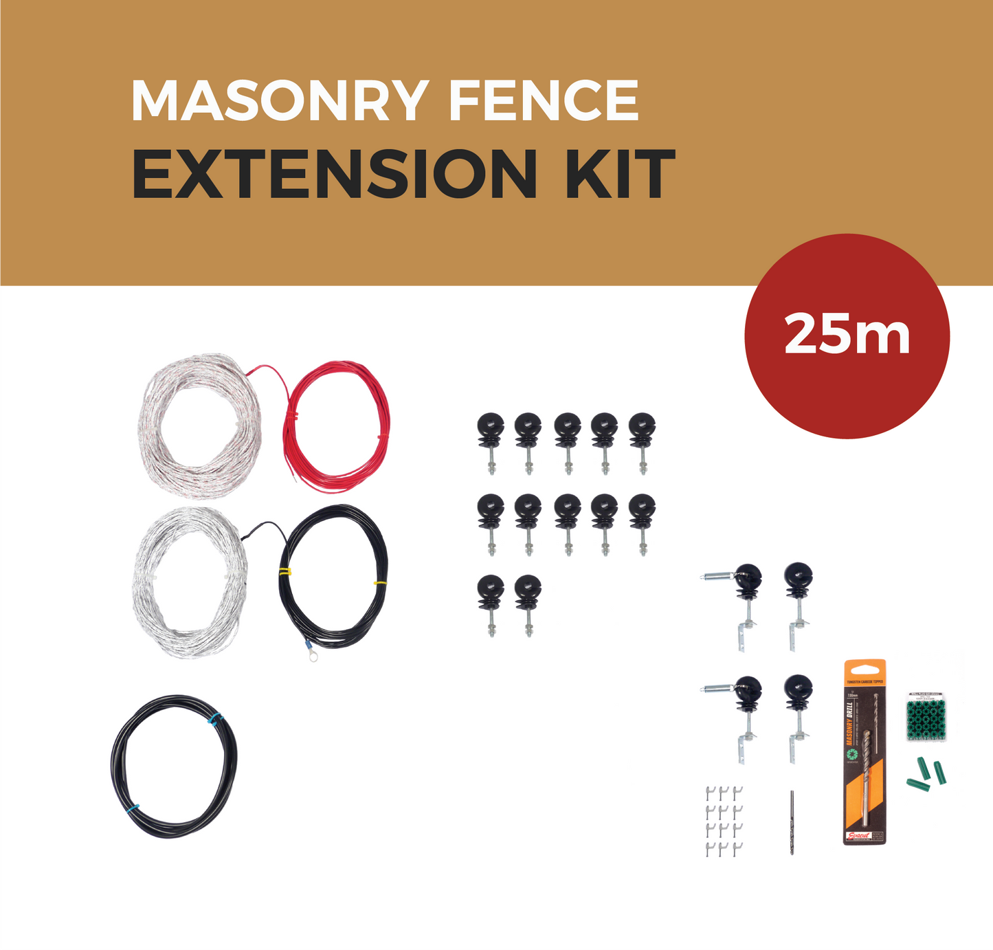 Cat Proof Fence 25m Extension Kit - Masonry Fences | SmartCatsStayHome