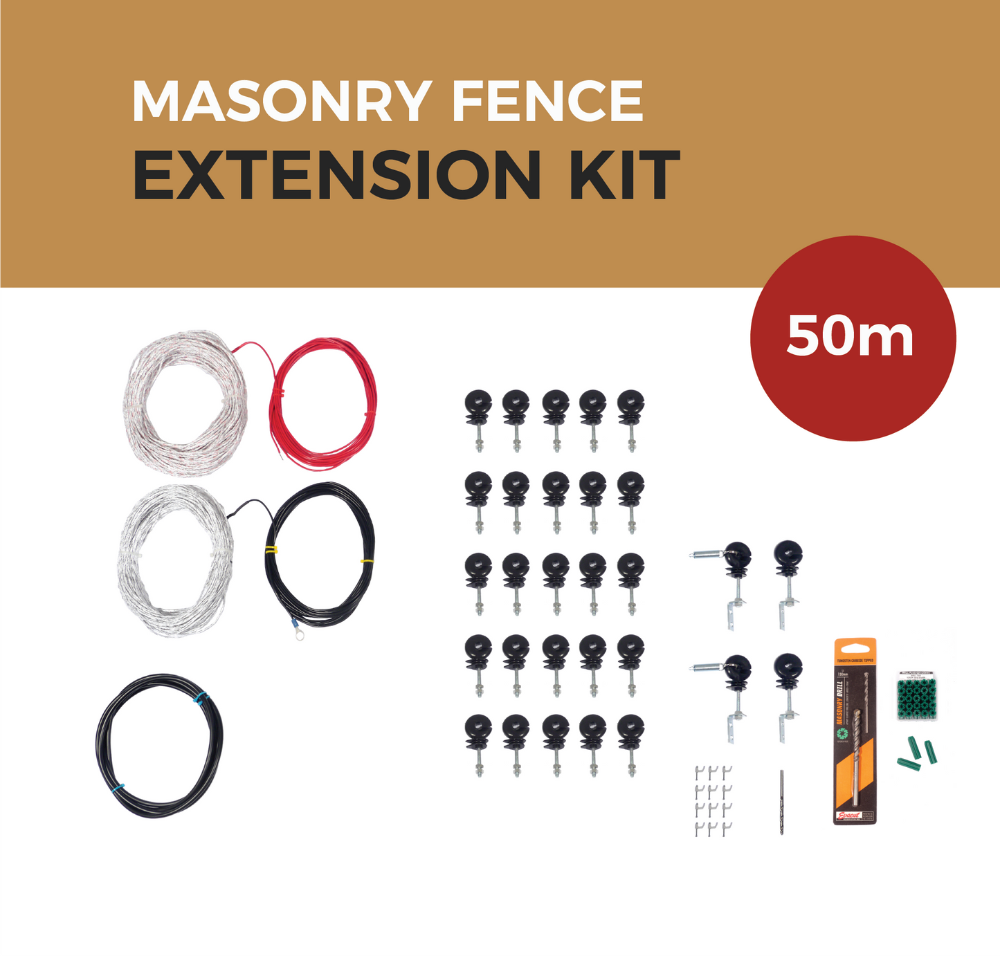 Cat Proof Fence 50m Extension Kit - Masonry Fences | SmartCatsStayHome