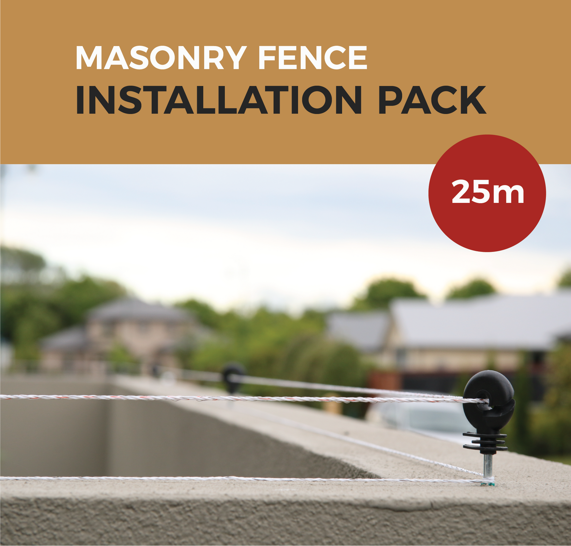 Cat Proof Fence Installation Pack - Masonry Fences 25m | SmartCatsStayHome