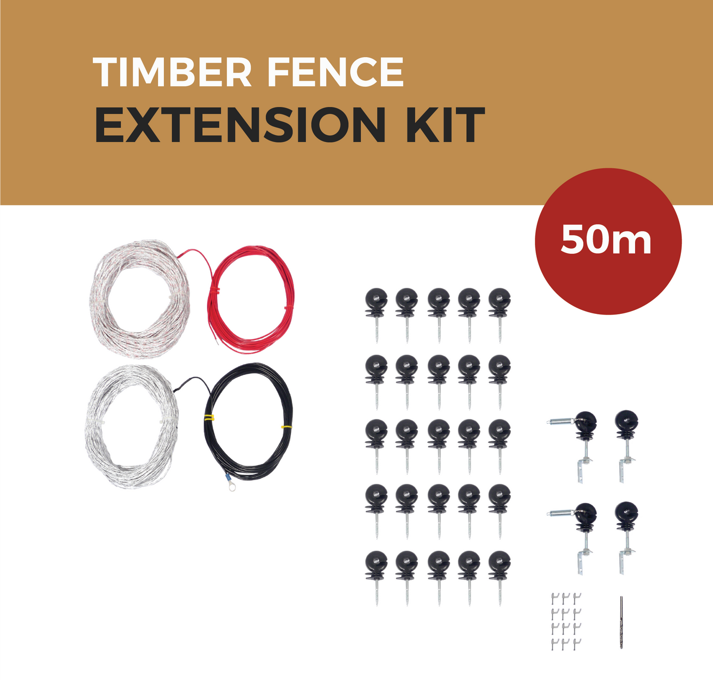 Cat Proof Fence 50m Extension Kit - Timber Fences | SmartCatsStayHome